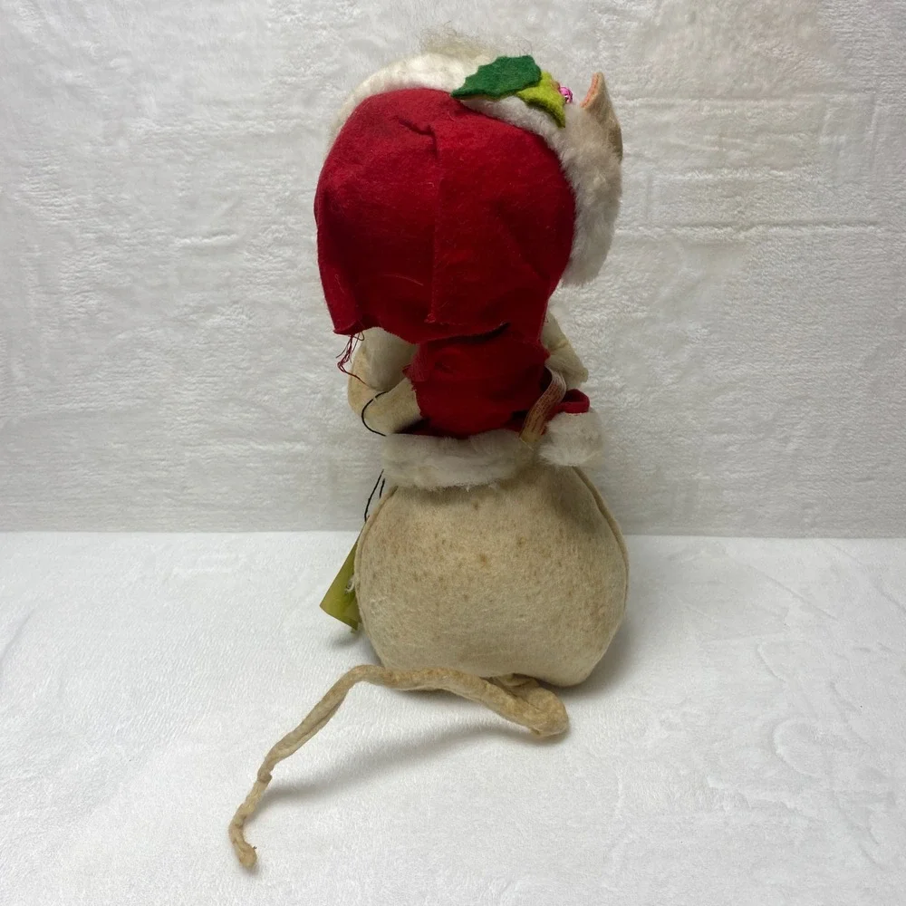 Annalee Handmade Felted Wool Bunny Rabbit Folk Art Christmas *Read AS IS‎